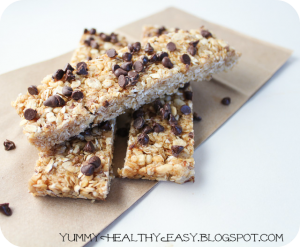 Chewy No-Bake Chocolate Chip Granola Bars Chewy No-Bake Chocolate Chip Granola Bars