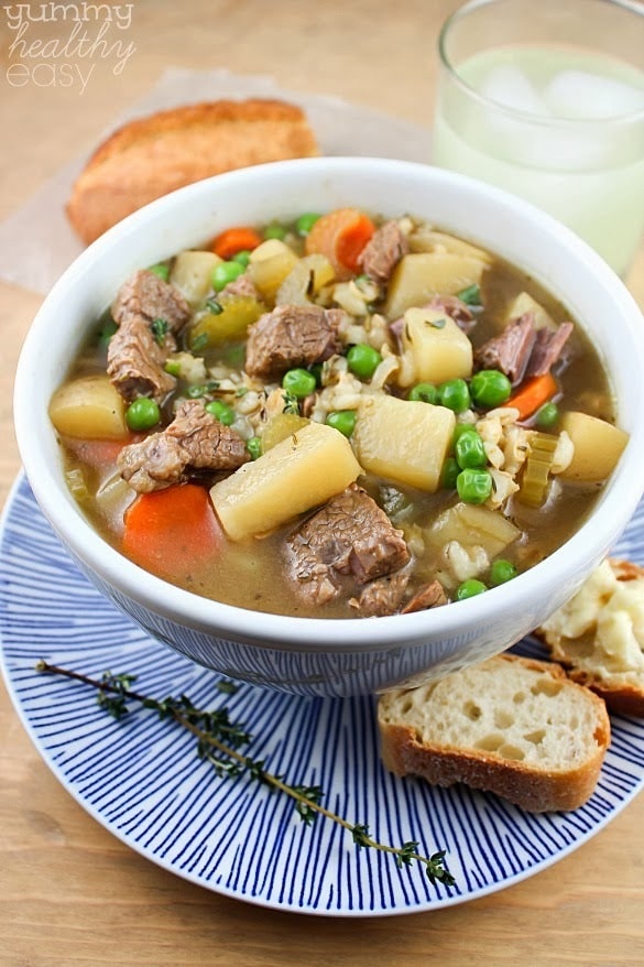 The Best Ever Slow Cooker Vegetable Beef Barley Soup Amazing slow cooker soup full of tender vegetables, beef and flavorful broth