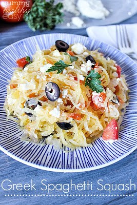Greek Spaghetti Squash Healthy Greek Spaghetti Squash