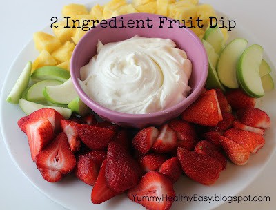 2 Ingredient Fruit Dip Quick fruit dip with only 2 ingredients
