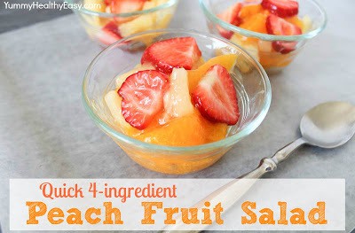 4-ingredient Fruit Salad Peach Fruit Salad