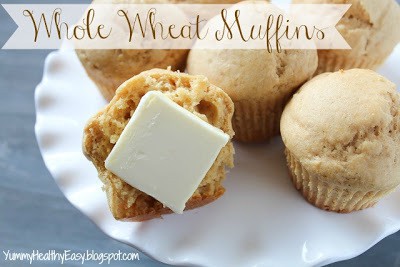 Whole Wheat Muffins easy muffins with whole wheat