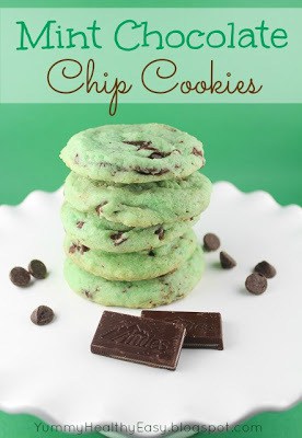Mint Chocolate Chip Cookies