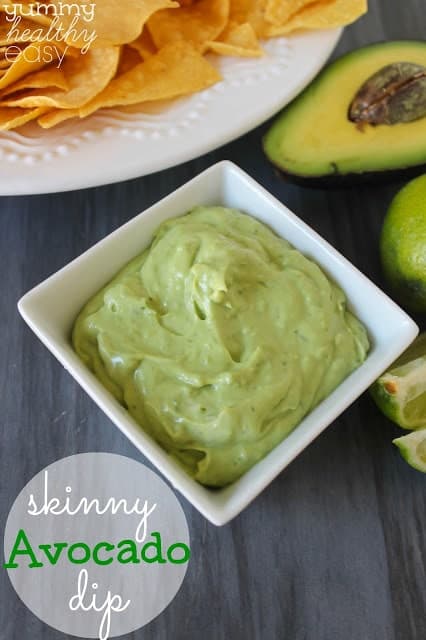Skinny Creamy Avocado Dip
