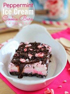 Peppermint Ice Cream Bars