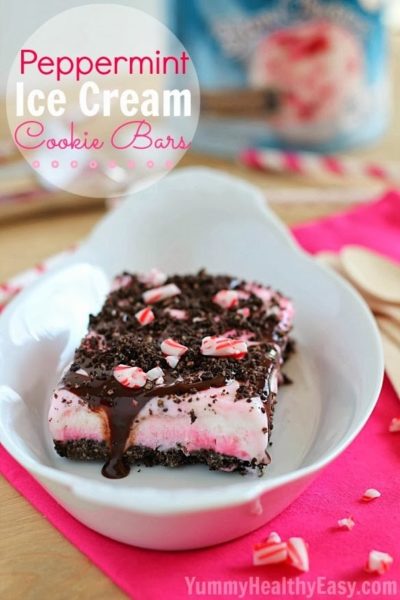 Peppermint Ice Cream Bars