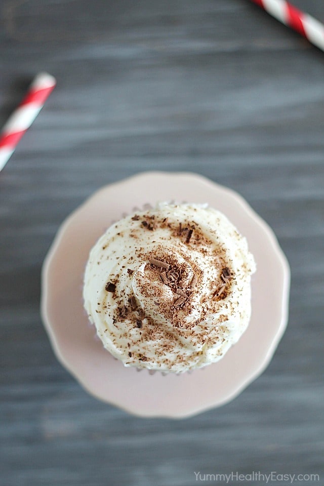 Red Velvet Cupcakes with a secret ingredient - BEETS! They are moist, decadent and a bit healthier, too! Red Velvet Beet Cupcakes that are fluffy, decadent and a bit healthier, too! There's much less red food coloring in this version of red velvet cupcakes!