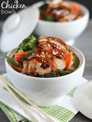 Baked Teriyaki Chicken Bowls