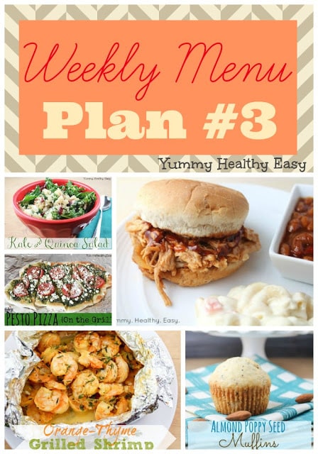 Weekly Menu Plan #3