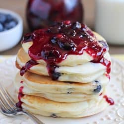 Blueberry Sour Cream Pancakes