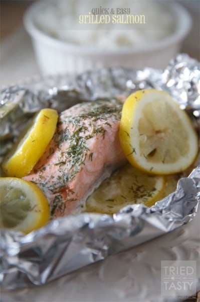 Quick & Easy Grilled Salmon - triedandtasty.com Quick & Easy Grilled Salmon - triedandtasty.com