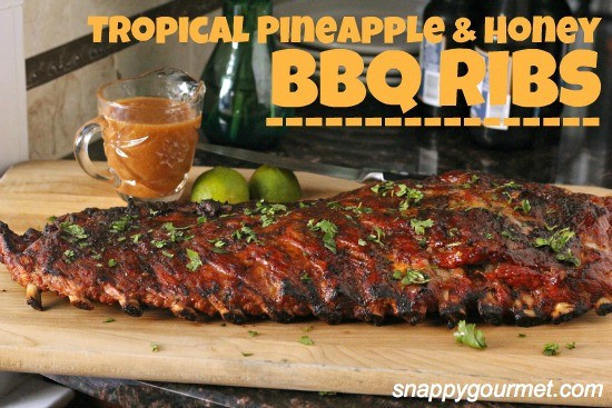 Tropical Pineapple Honey BBQ Ribs - snappygourmet.com Tropical Pineapple Honey BBQ Ribs - snappygourmet.com