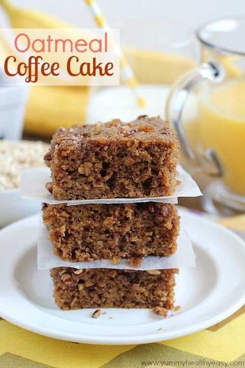 Oatmeal Coffee Cake by YummyHealthyEasy.com Oatmeal Coffee Cake by YummyHealthyEasy.com
