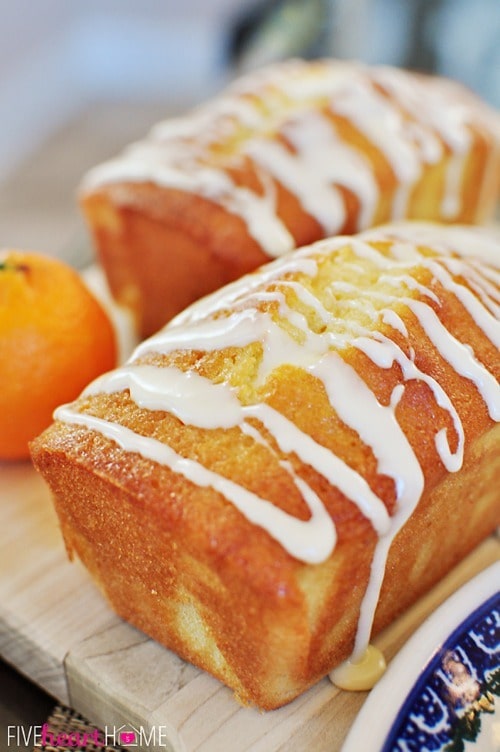 Orange Pound Cake Mini Loaves by FiveHeartHome.com Orange Pound Cake Mini Loaves by FiveHeartHome.com
