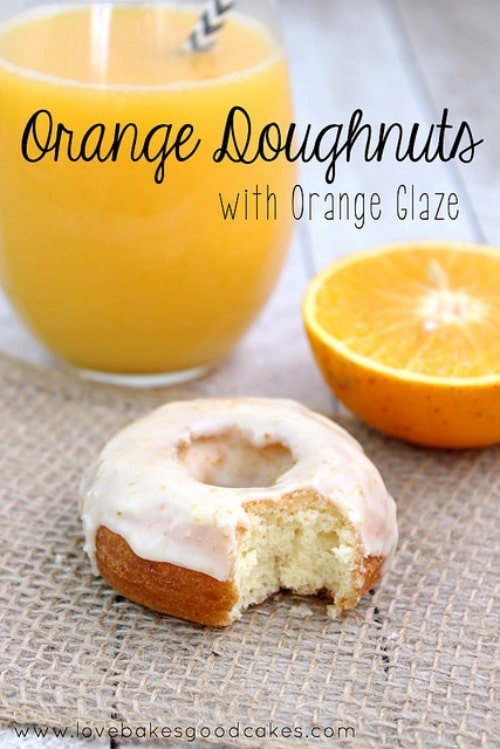 Orange Doughnuts with Orange Glaze by LoveBakesGoodCakes.com Orange Doughnuts with Orange Glaze by LoveBakesGoodCakes.com