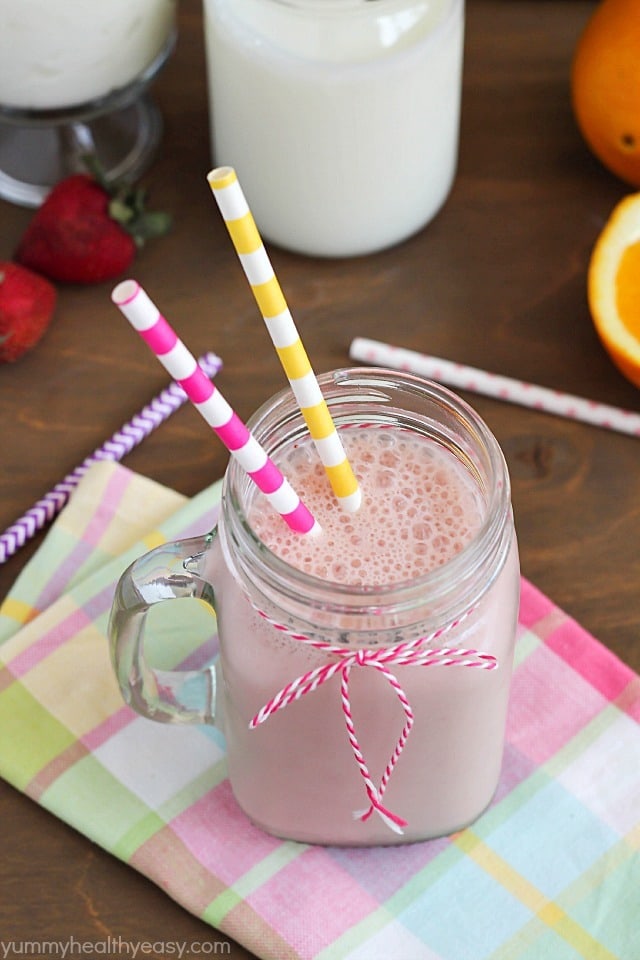 Good Morning Smoothie - delicious smoothie made with pomegranate, strawberry, orange, banana and Real California milk & yogurt. Perfect start to your day! Good Morning Smoothie - delicious smoothie made with pomegranate, strawberry, orange, banana and Real California milk & yogurt. Perfect start to your day!