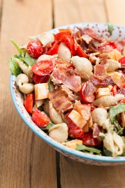 California Club Pasta Salad - Oh Sweet Basil