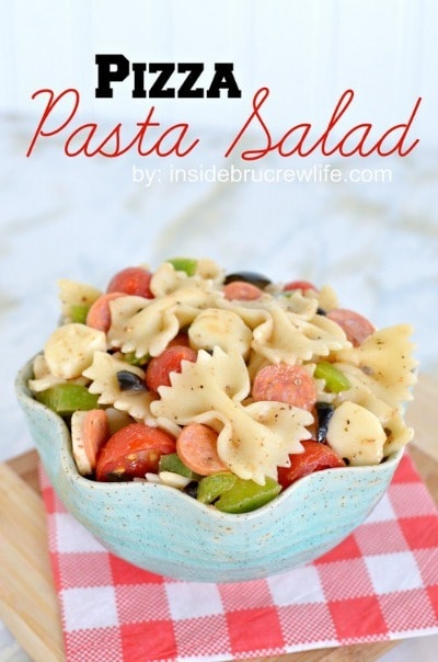 Pizza Pasta Salad - Inside BruCrew Life