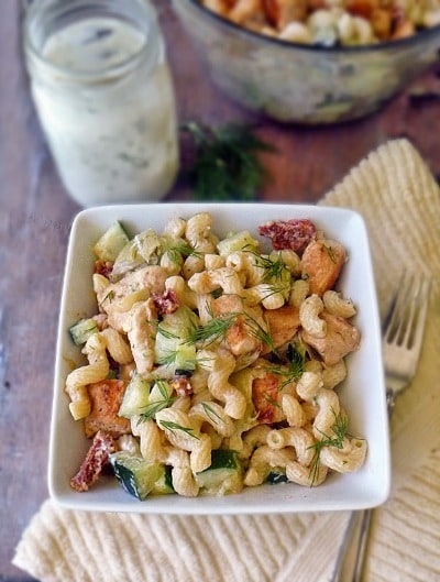 Tzatziki Pasta Salad - Life Tastes Good