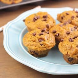 The BEST pumpkin mini muffins you'll ever make! {via yummyhealthyeasy.com}