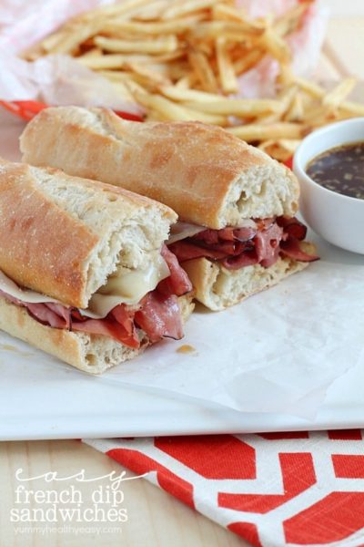 Make this Easy French Dip Sandwich with only a few ingredients. Flavorful, delicious and easy as can be!