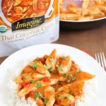 Quick & Easy Thai Coconut Chicken Curry - made in 10 minutes and all in one pan. Doesn't get much easier than that! #panwithaplan #imaginenation