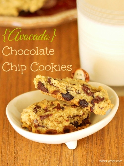 Avocado Chocolate Chip Cookies from The Weary Chef