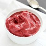 Want dessert but don't want all the calories? Here's a perfect low calorie, healthier solution - quick & easy blender sorbet! Only 2 main ingredients + a blender = easy cherry blender sorbet (aka heaven in a bowl). I make this ALL the time - it doesn't get any easier than this!