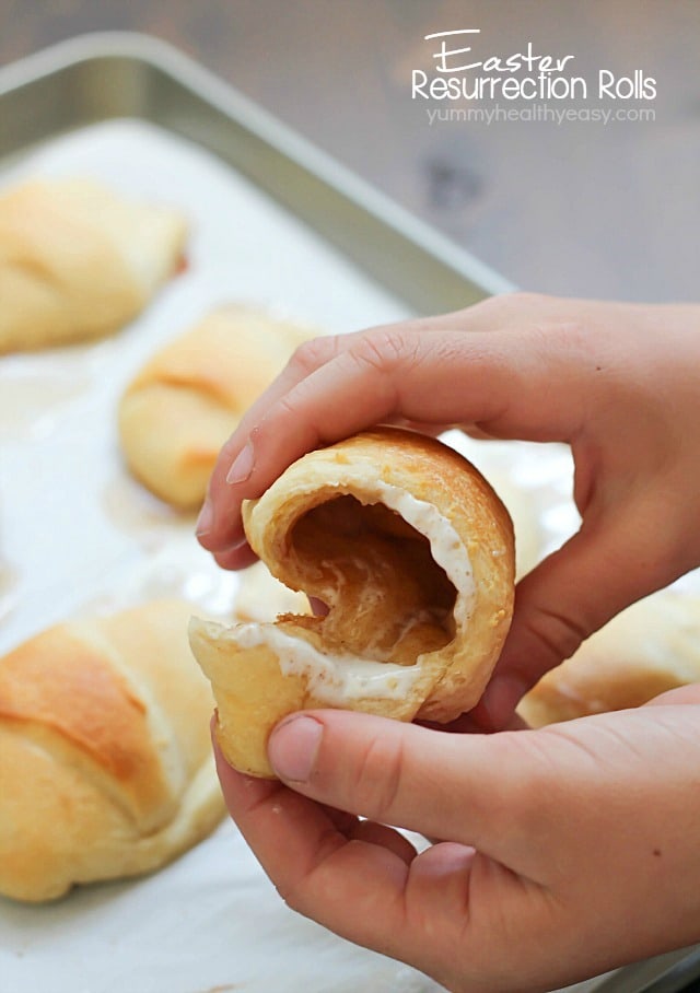 A fun Easter treat that teaches children (and adults!) the real reason behind the holiday of Easter. These resurrection rolls are so easy to make and absolutely delicious!