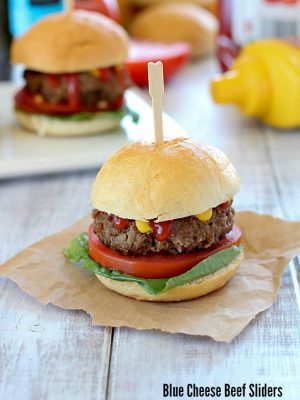 Juicy, flavorful Blue Cheese Beef Sliders for the win! Not only are these delicious, but they're super easy too! And with a secret ingredient... #ad