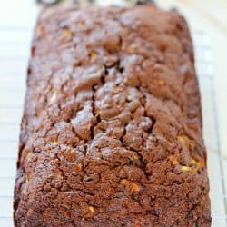Use up that summer zucchini and satisfy your sweet tooth with this Double Chocolate Zucchini Bread. An easy quick bread everyone will rave over!
