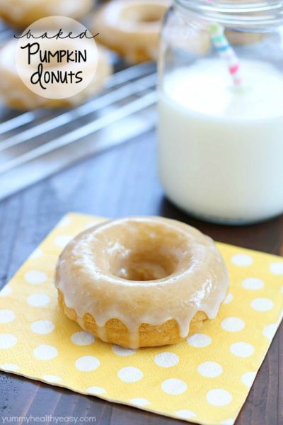 You won't believe the incredible flavor in these Baked Pumpkin Donuts... especially since they're so easy to make! Every bite is soft, moist and full of pumpkin & spice flavors. One of the best donut recipes I've ever had! #truvia #ad