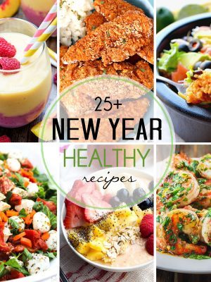 These 25+ healthy recipes are perfect for adding to your meal plans to help you stay on the healthy track for the new year! They range from breakfast to snacks and dessert and are not to be missed!