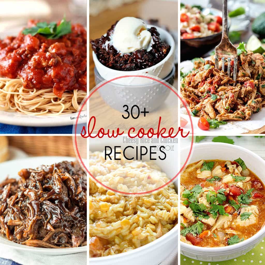30+ Must-Try Slow Cooker Recipes! Grab your crock pot and get cooking! All different types of great slow cooker recipes in this roundup, from main dish to dessert. Check it out! yummyhealthyeasy.com