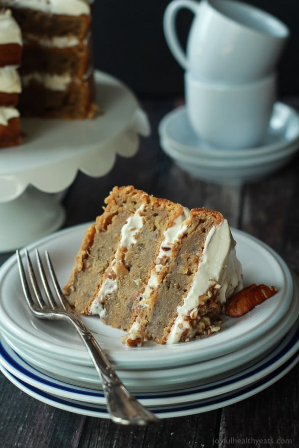 Healthier Hummingbird Cake with Cream Cheese Frosting by Joyful Healthy Eats