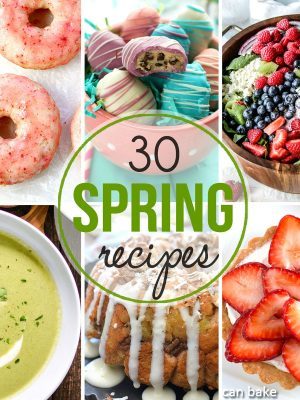 30+ spring recipes for you to enjoy! From breakfast all the way to dessert, there are all sorts of delicious recipes that scream springtime!