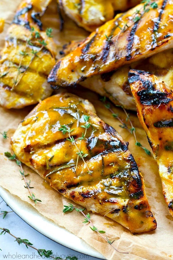 Marinated for hours in a sweet ‘n’ tangy homemade honey mustard and then grilled to smoky perfection, these Honey Mustard Chicken Cutlets will quickly become a summer grilling favorite!