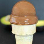 Homemade Chocolate Avocado Ice Cream that is so super easy to make, velvety and incredible! You won't even taste the avocado but will love the chocolate creaminess! AD