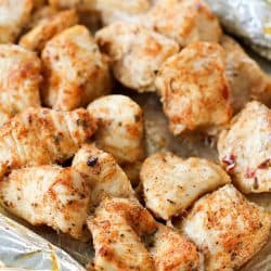 Add variety to that boring meal prep chicken with these three delicious clean-eating marinades! Separate a cookie sheet into thirds using tinfoil and create three different flavors of chicken for your meal plans!