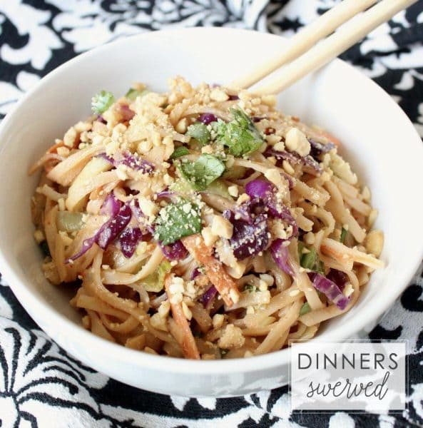 Peanut Noodles - Dinners Swerved