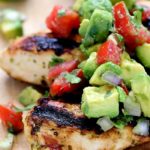 Cilantro Lime Chicken topped with Avocado Salsa