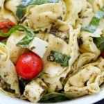 This Easy Tortellini Pesto Salad is the perfect side dish for a summer BBQ!
