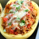 Low Carb Taco Stuffed Spaghetti Squash - SO good!