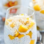 You won't want to miss this super easy recipe (only 4 ingredients!) for Peaches and Cream Protein Chia Pudding! Filled with healthy chia seeds, fruit and protein.