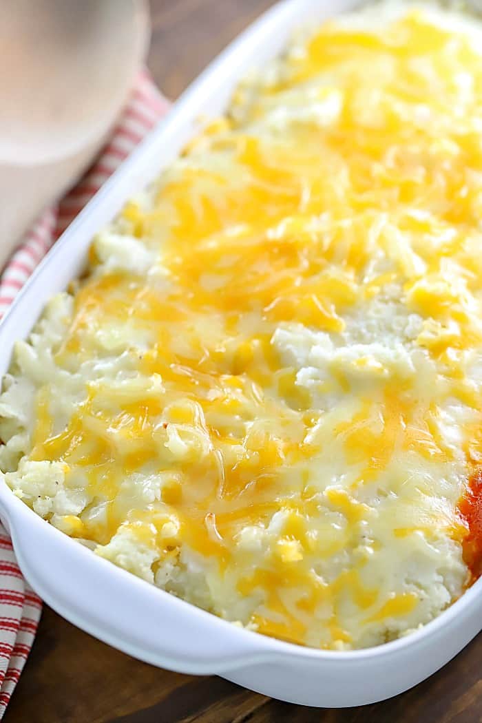 This is seriously the easiest and BEST EVER Shepherd's Pie Recipe! I make this all the time for my boys and it's always a hit!